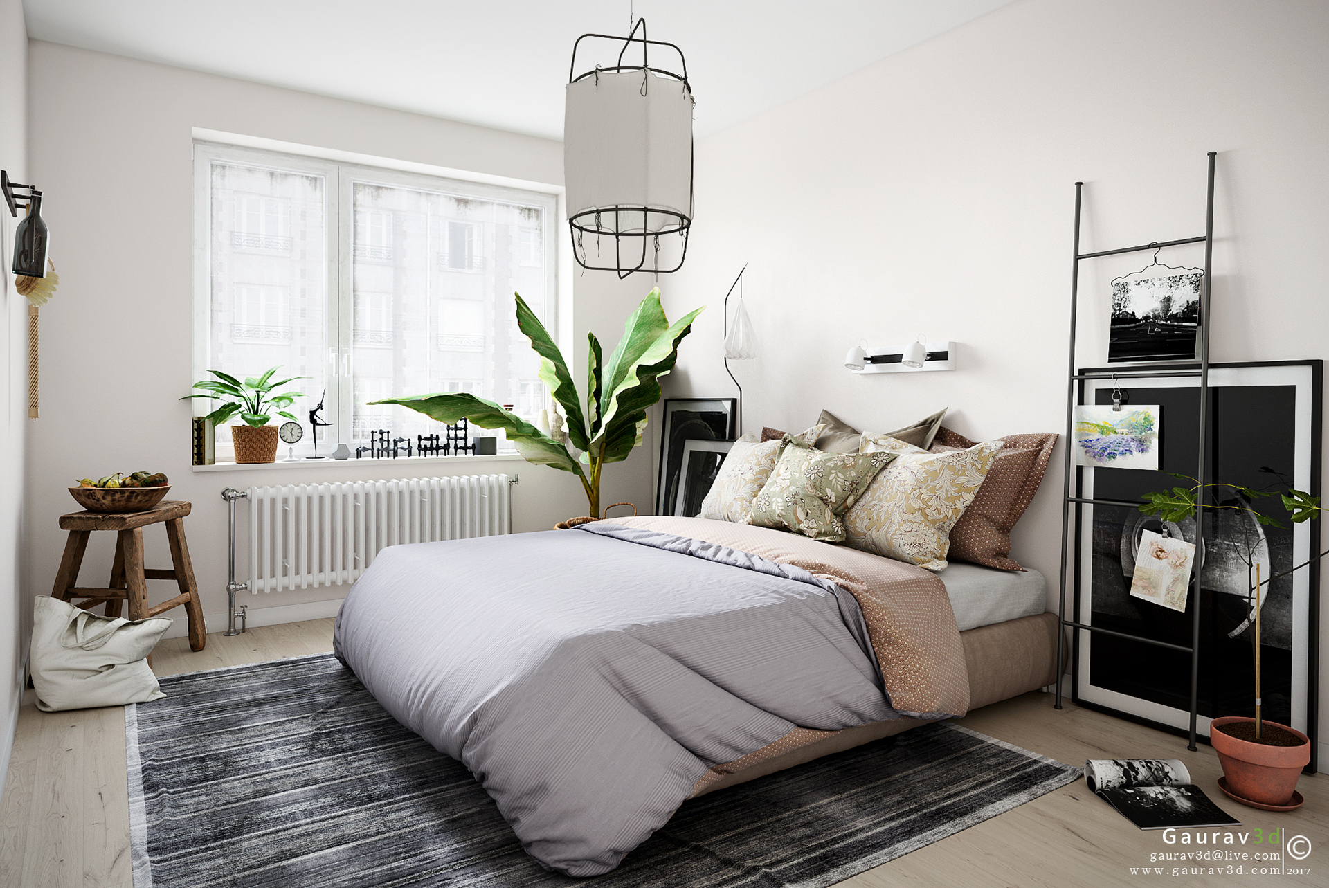 Simple Swedish Bedroom for Simple Design
